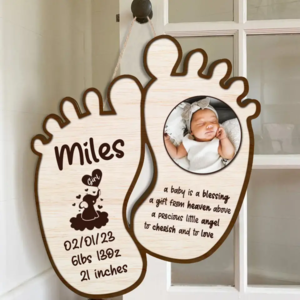 Custom Personalized Baby Door Sign - Gift for Baby - Baby is a blessing Latest Cheap Online