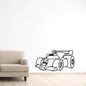 Race Car Cartoon Decal Free Shipping Shop Offer