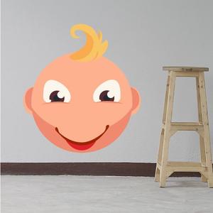 Baby Face Emoticon Wall Decal - Vinyl Sticker - Car Sticker - IDCOLOR005 Manchester Cheap Pice