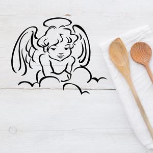 Baby angel Looking down from the clouds Decal Cheap Buy Authentic