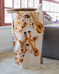Gavin Organic Cotton Giraffe Baby and Kids Throw Blanket Looking For Online