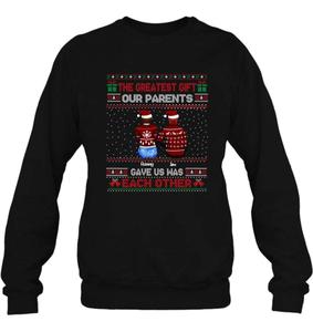 Custom Personalized Siblings Shirt - Upto 6 People - Christmas Gift For Siblings - The Greatest Gift Our Parents Gave Us Was Each Other Buy Cheap Visit New