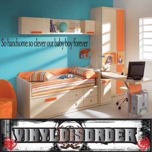 So handsome so clever our baby boy forever Wall Decal Discount View