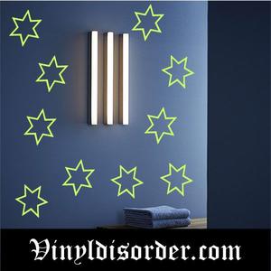 Six Pointed Star Glow in the Dark Decal Cheap Sale Amazon