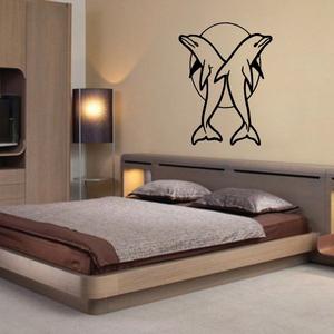 Back to Back Dolphin Moon Decal Buy Cheap Low Shipping Fee