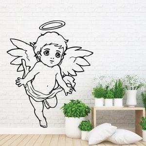 Baby angel with big eyes decal Sale Official