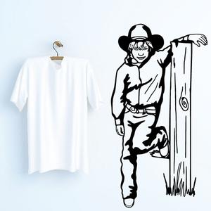 Cowboy Kids Wall Decal - Vinyl Decal - Car Decal - CD010 Outlet Hot Sale