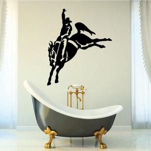 Cowboy Riding Horse Landing Decal Store Cheap Online
