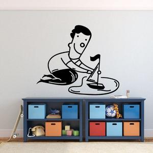 Boy Playing with Sailboat Decal For Nice Cheap Online