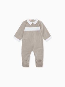 Grey Velour Jersey Sleepsuit Limited Edition Cheap Pice