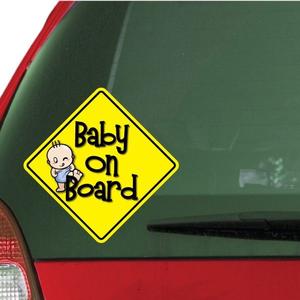 Kicking Baby Boy On Board Sticker Cheap Sale Collections