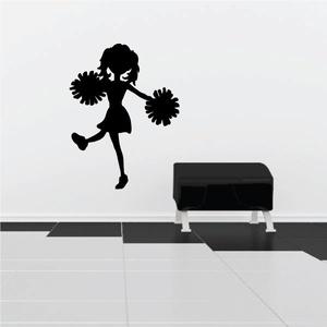 Kicking Cheerleader Decal Cost Cheap Pice