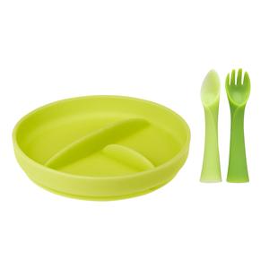 Suction Plate with Fork   Spoon Bundle for Independent Feeding With Mastercard Cheap Online