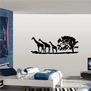 Giraffe Family in Safari Decal Free Shipping Cheap Real
