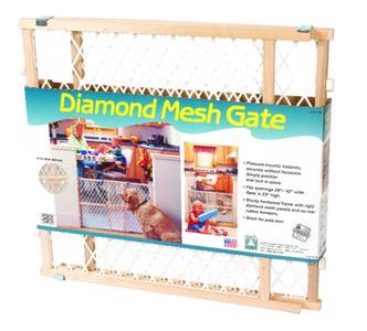 North States Brown 23 in. H X 26-42 in. W Wood Wire Mesh Gate Get Authentic Cheap Online