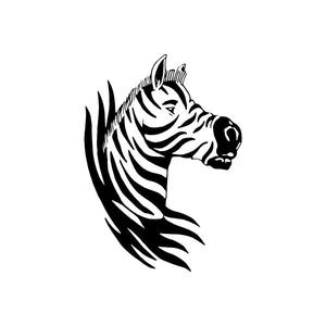 Zebra Looking Decal Big Discount For Sale