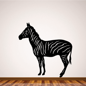 Zebra Standing Decal Cheap Eastbay