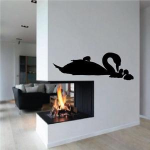 Swan and Baby Cygnets Decal Discount Amazon
