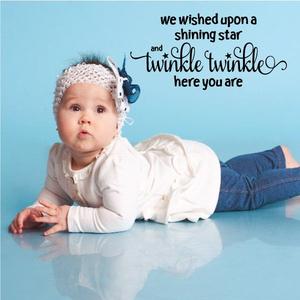 We Wished upon a Shining Star and Twinkle Twinkle Here you are Wall Decal Cheap Purchase