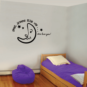 Sweet dreams little one we love you Moon Wall Decal Cheap Sale Exclusive