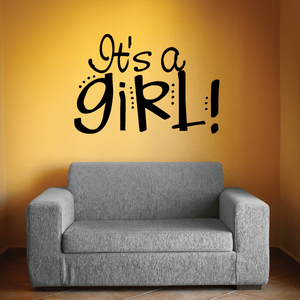 It is a Girl Baby Celebration Wall Decal Marketable Sale Online