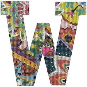 Floral 6" Monogram Letter W Big Discount Cheap Pice