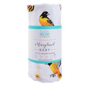 Little Hometown Maryland Swaddle Blanket Best Sale Online