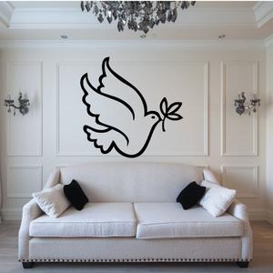 Flying Dove with Branch Decal Outlet Clearance Store