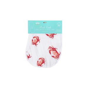 Little Hometown Pink Crab Baby Burp and Bib Outlet Newest