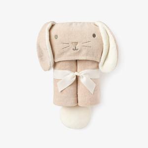 Elegant Baby Bath Wrap - Taupe Bunny For Cheap Pice
