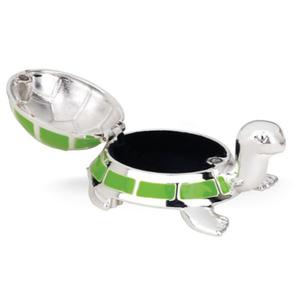 Reed & Barton Jungle Parade Silverplate Turtle Tooth Fairy Box Online Cheap Pice