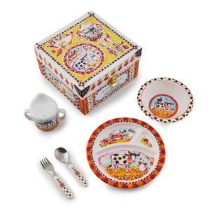 MacKenzie-Childs On the Farm Toddler's Dinnerware Set Clearance Shop