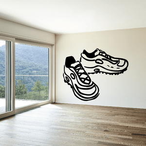 Tennis Shoes Sports Vinyl Wall Decal Sticker Mural Quotes Words TENNISSHOESV From China
