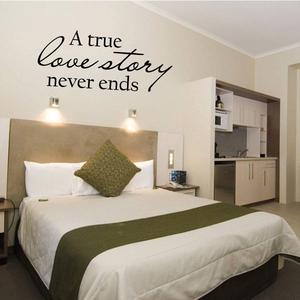 A True Love Story Never Ends Wall Decal Manchester Great Sale Cheap Pice