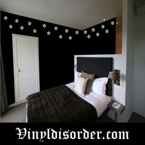 Glow in the Dark Stars Wall Decal - Vinyl Decal - Die Cut Decal - GDK48 Free Shipping Low Shipping