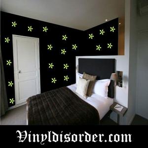 Glow in the Dark Stars Wall Decal - Vinyl Decal - Die Cut Decal - GDK54 Clearance Manchester Great Sale
