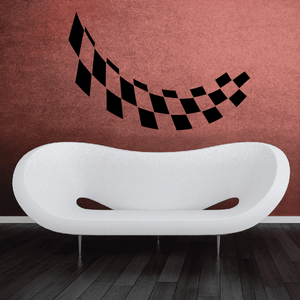 Checkered Flags Wall Decal - Vinyl Decal - Car Decal - SM033 Cheap Sale Excellent