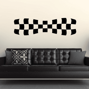 Checkered Flags Wall Decal - Vinyl Decal - Car Decal - SM015 Buy Cheap Largest Supplier