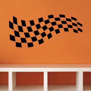Checkered Flags Wall Decal - Vinyl Decal - Car Decal - SM023 Cheap Sale Big Discount