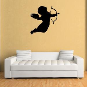 Cupid Wedding with Bow Arrow Silhouette Decal Pre Order For Sale