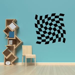 Checkered Flags Wall Decal - Vinyl Decal - Car Decal - SM040 Cheap Usa Stockist