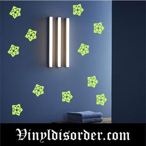 Glow in the Dark Stars Wall Decal - Vinyl Decal - Die Cut Decal - GDK7 Fashionable For Sale