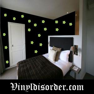 Glow in the Dark Stars Wall Decal - Vinyl Decal - Die Cut Decal - GDK49 High Quality Buy Online