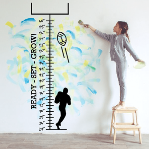 Ready Set Grow Football Goal Post Growth Chart Wall Decal Get Authentic