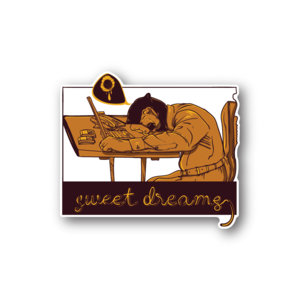 Bear Sleeping Sweet Dreams Sticker Free Shipping Official