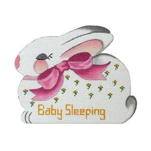 Sleepy Bunny - Baby Sleeping Sign - Pink Bow Discount Classic