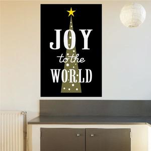 Joy to the World with Tree Sticker Buy Cheap Low Shipping