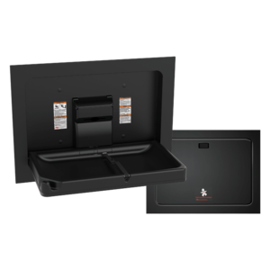 ASI 9018-41 Baby Changing Station, Recessed - Stainless Steel, Matte Black Free Shipping Nicekicks