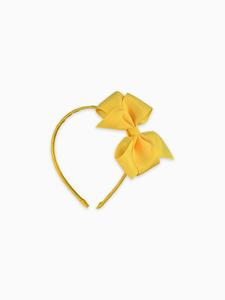 Mustard Big Bow Girl Headband Cheap Countdown Package