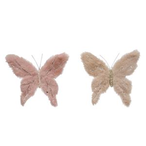 Faux Fur Butterfly Clip-on Ornament Clearance 100% Guaranteed